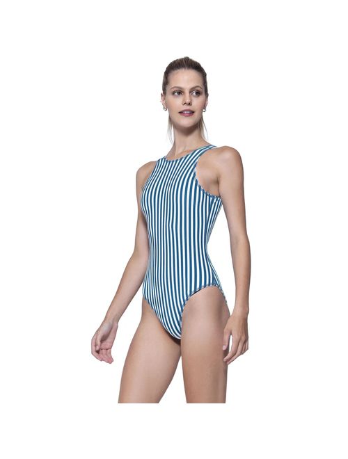Maiô Body Speedo Adulto Nautical Feminino - Azul