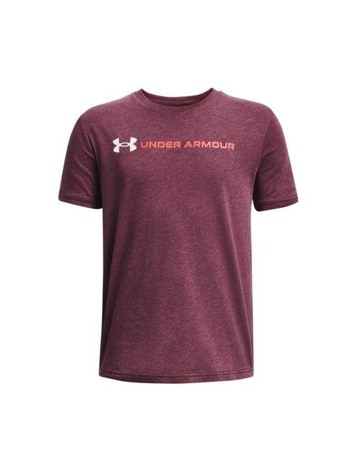 Camiseta Under Armour Logo Team Issue Wordmark Ss Infantil - Vinho