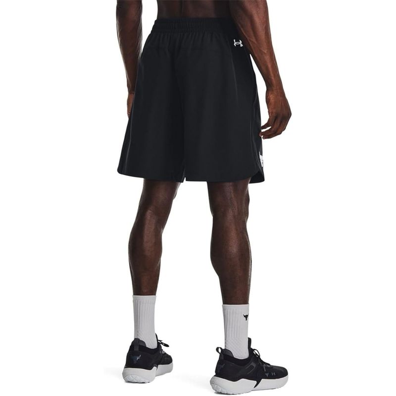 Bermuda-Under-Armour-Project-Rock-Woven-Masculina---Preta
