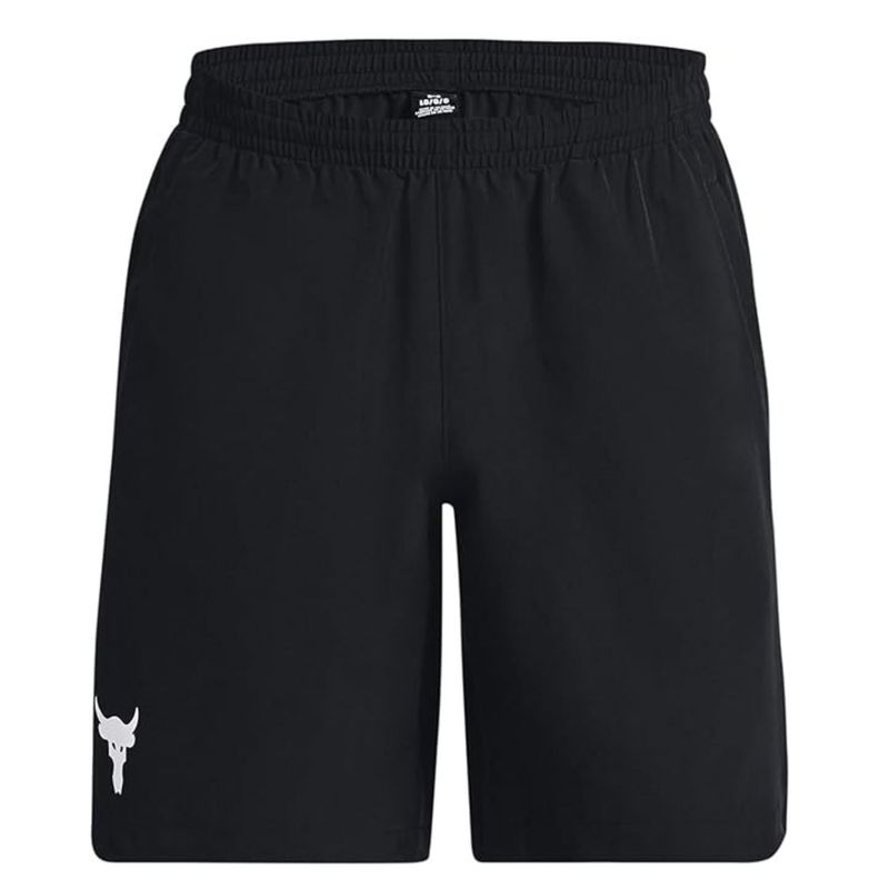 Bermuda-Under-Armour-Project-Rock-Woven-Masculina---Preta