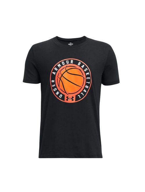 Camiseta Under Armour Basquete Icon Ss Infantil - Preta