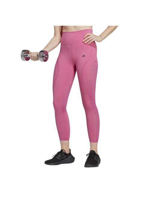 Calça Legging Adidas Tailored Hiit Luxe Feminina - Rosa