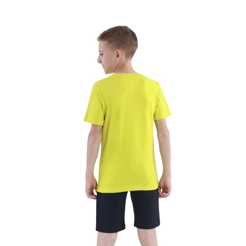 Camiseta Nike Sportswear Emb Futura Infantil - Amarela