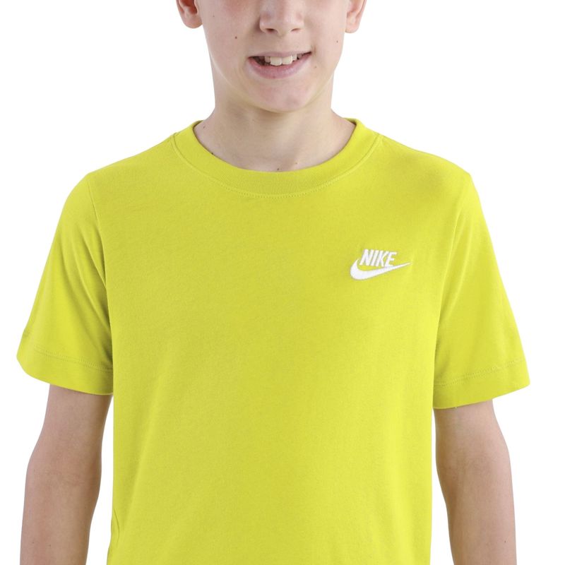 Camiseta Nike Sportswear Emb Futura Infantil - Amarela