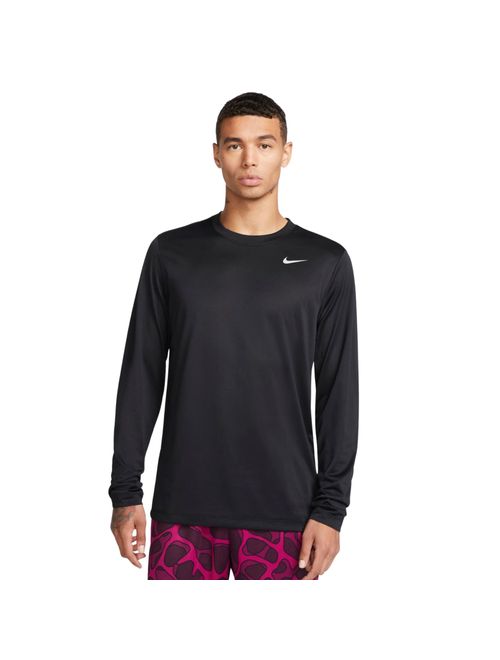 Camiseta Manga Longa Nike Dri-Fit Legend Masculina Rlgd Masculina - Preta