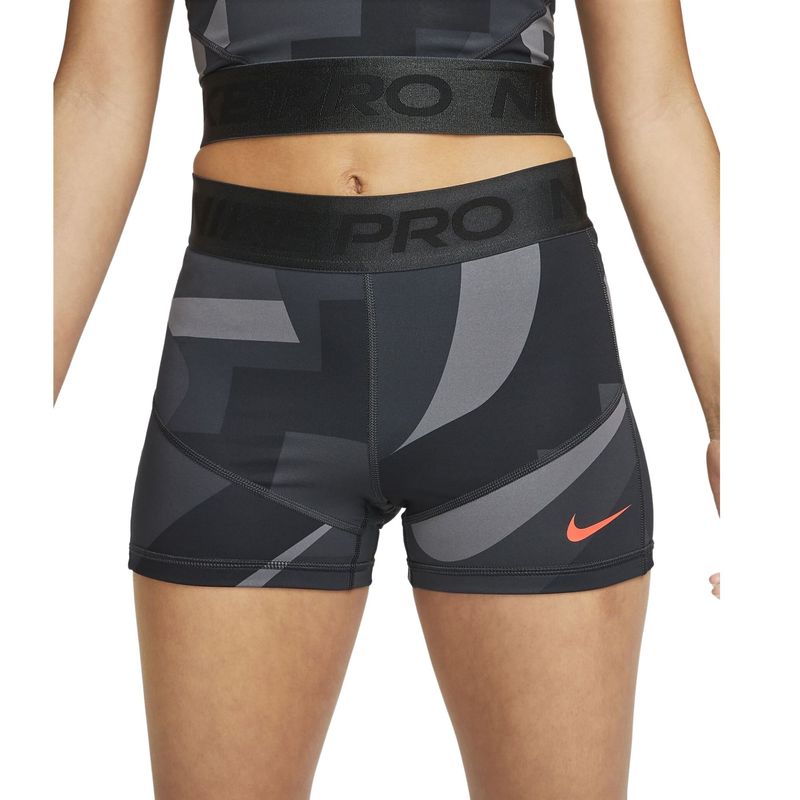 Shorts Nike Pro Dri-Fi Mid-Rise 3In Feminino - Preto - Bayard Esportes