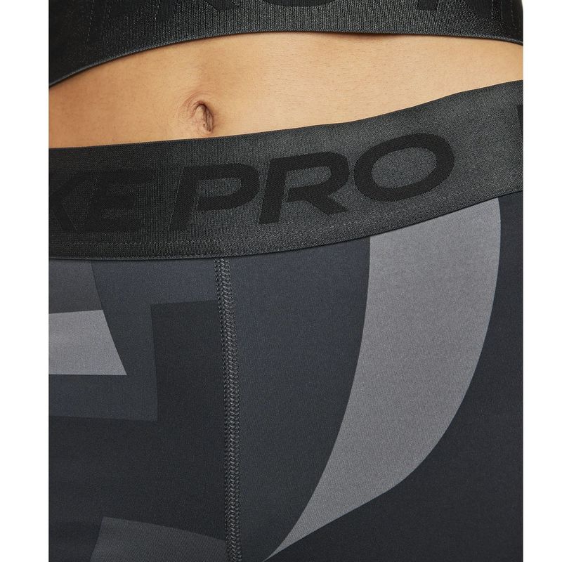 Short Nike 3In Pro Dri-FIT Feminino - Preto+Cinza