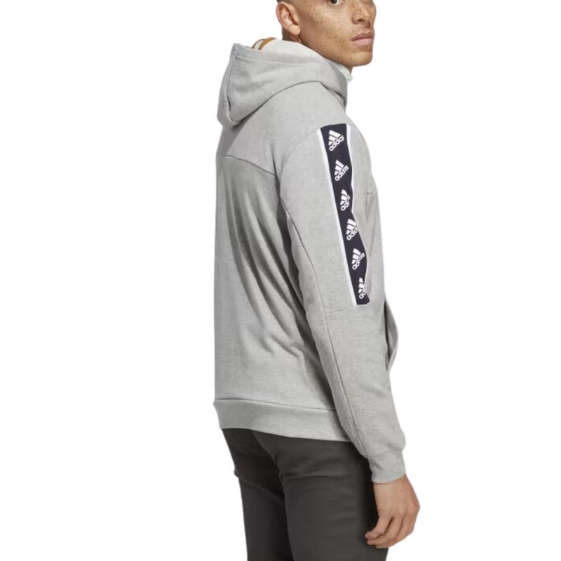 Blusão Com Capuz Adidas Brand Love Masculino - Cinza