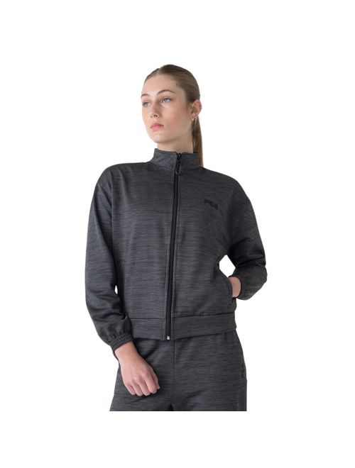 Agasalho Fila Essential Blend Feminino - Preto Mescla