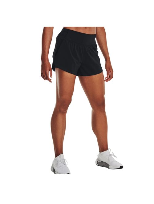 Shorts Under Armour Flex Woven 2-In-1 Feminino - Preto