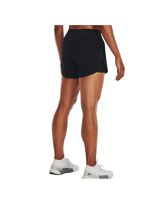 Shorts Under Armour Flex Woven 2-In-1 Feminino - Preto