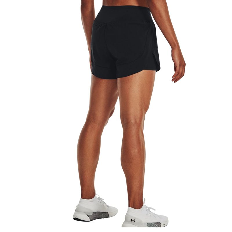 Shorts Under Armour Flex Woven 2-In-1 Feminino - Preto