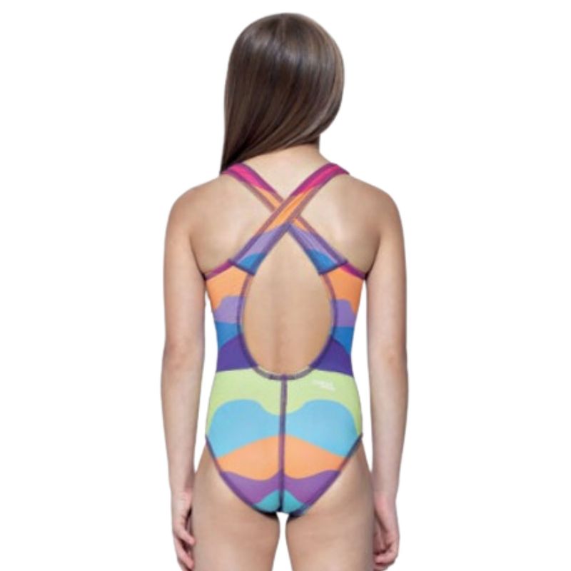 Maiô Speedo Cross Waves Infantil - Multicolor
