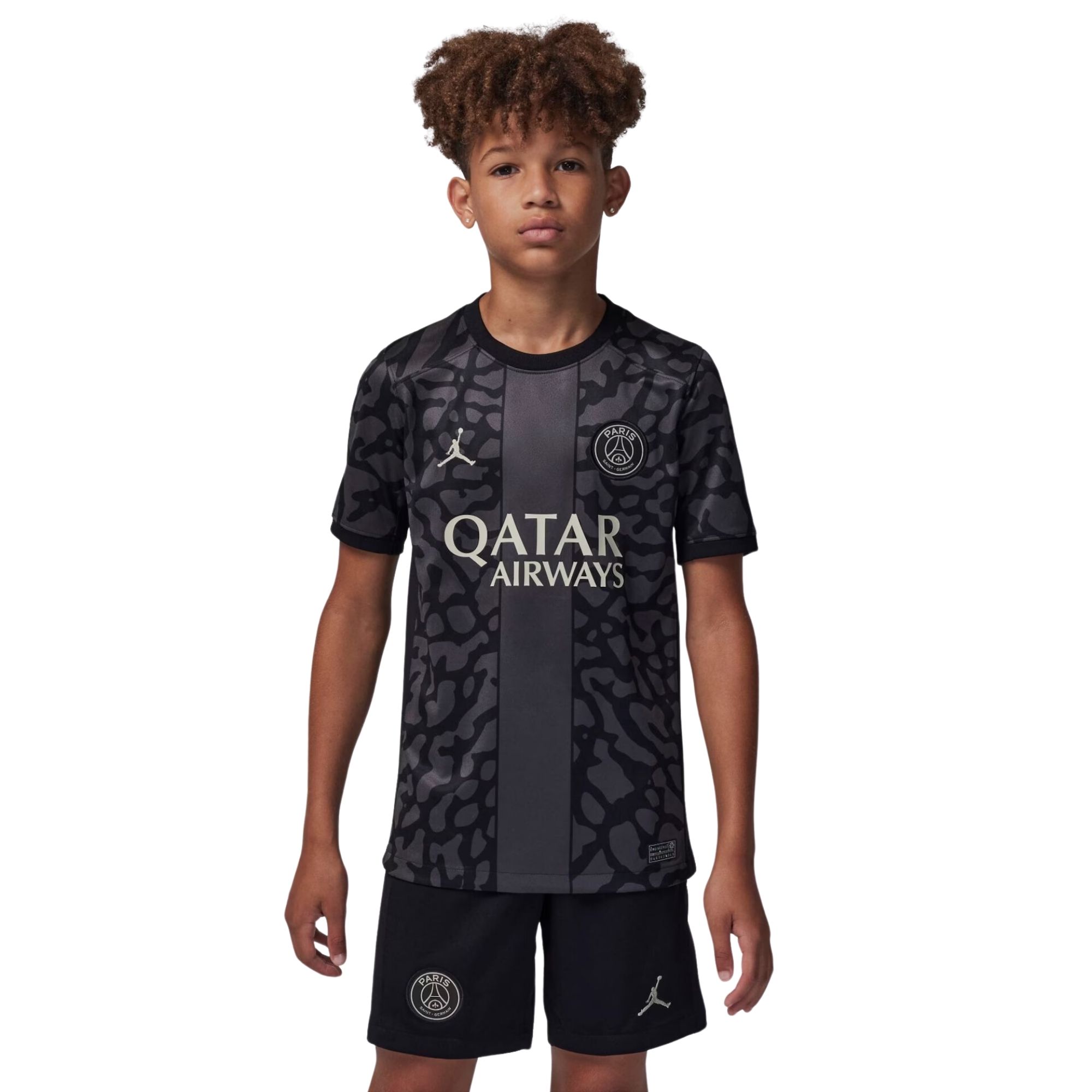 Camisa Paris Saint-Germain III 2023/24 Nike Pro Infantil - Cinza