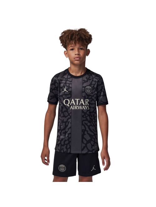 Camisa Paris Saint-Germain III 2023/24 Nike Pro Infantil - Cinza