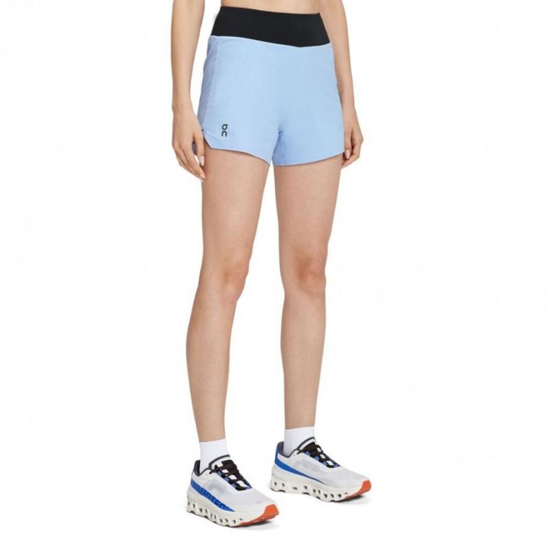 Shorts-On-Running-5P-Feminino---Azul-Preto