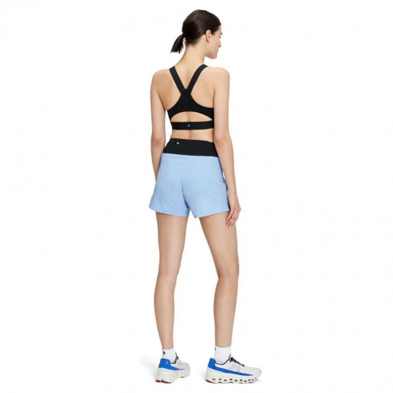 Shorts-On-Running-5P-Feminino---Azul-Preto