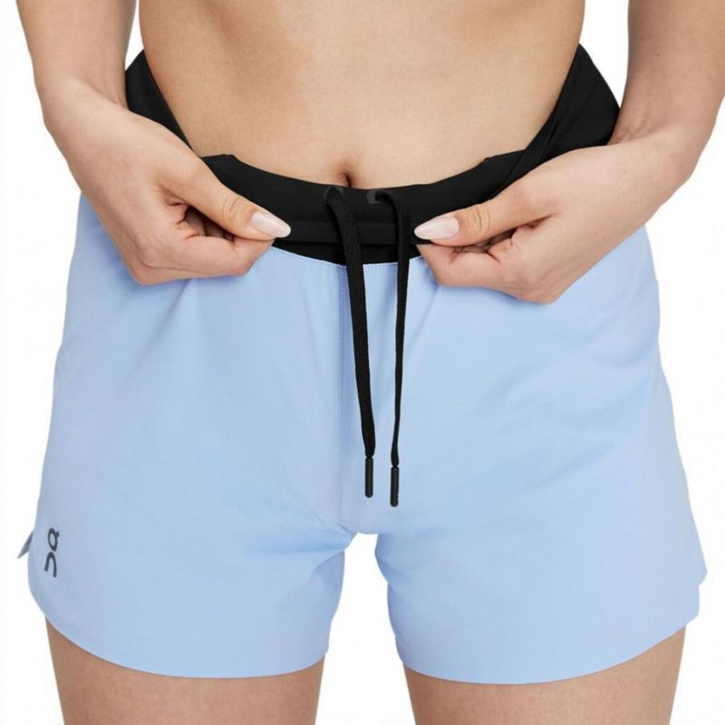 Shorts-On-Running-5P-Feminino---Azul-Preto