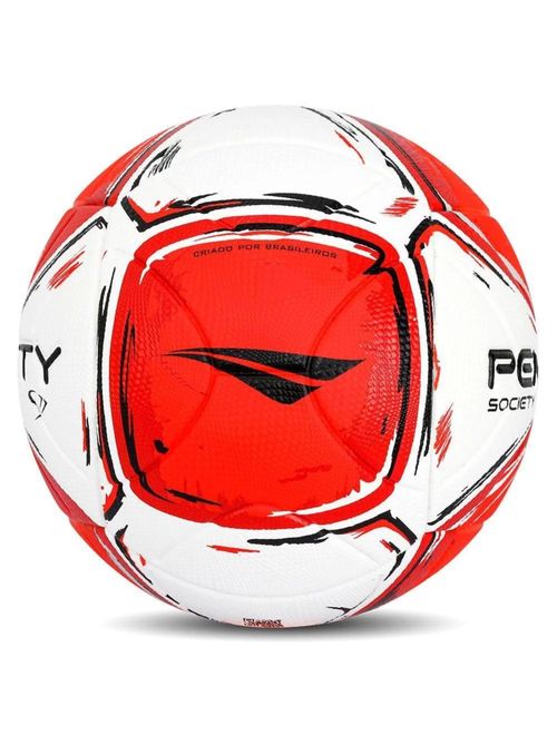 Bola Society Penalty S11 R2 XXIV Unissex - Branca/Vermelha