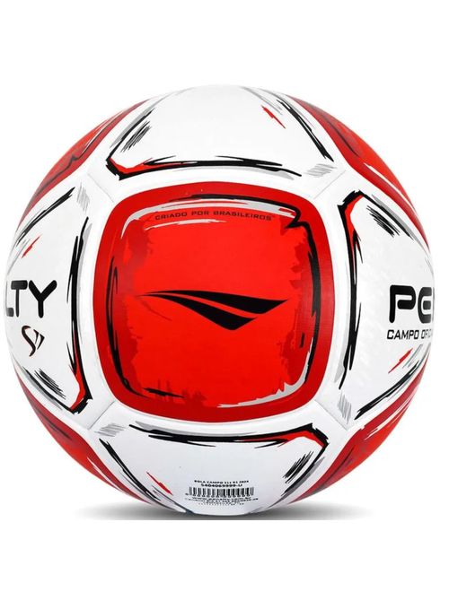 Bola Campo Penalty S11 R1 XXIV Unissex - Branca/Vermelha