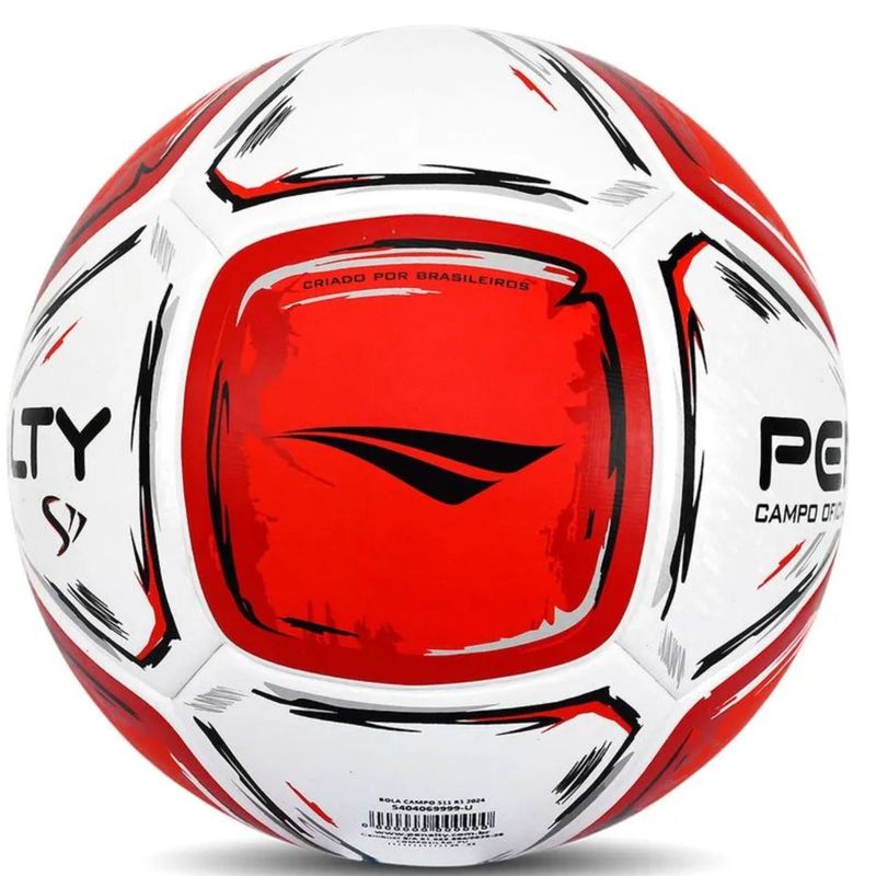 Bola-Campo-Penalty-S11-R1-XXIV-Unissex---Branca-Vermelha