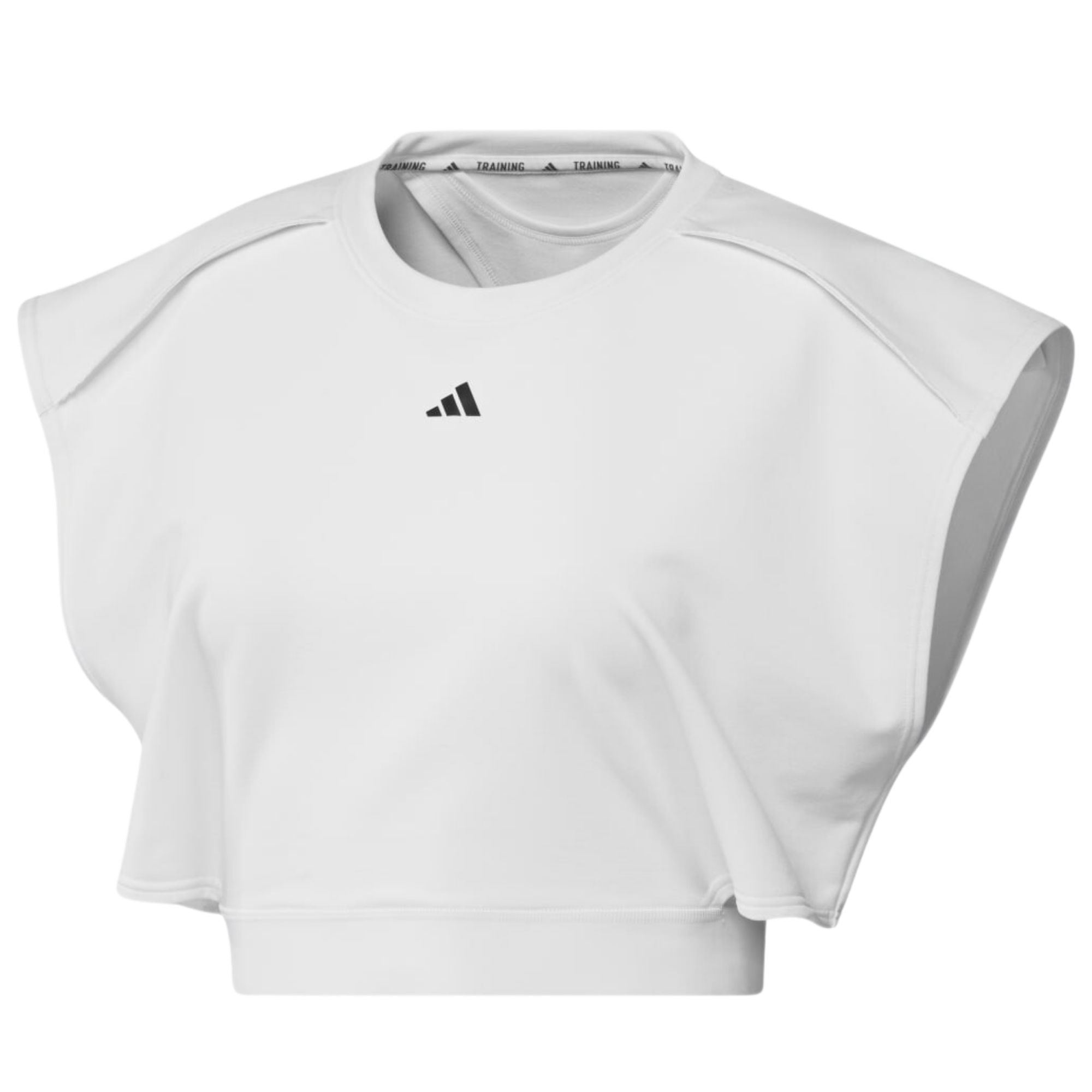 Camiseta Adidas Power Crop Feminina - Branca