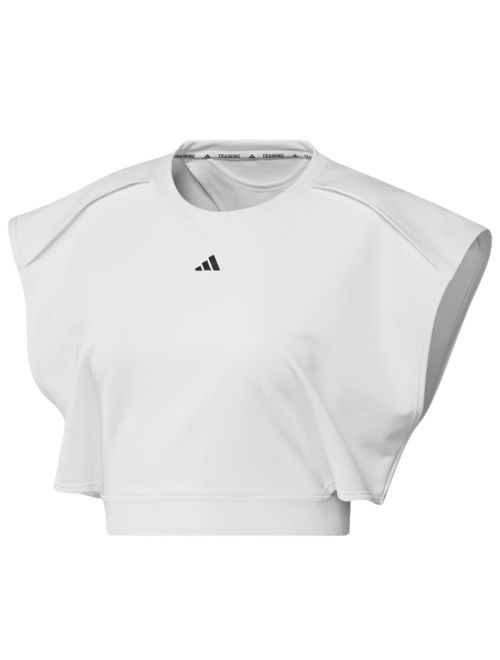 Camiseta Adidas Power Crop Feminina - Branca