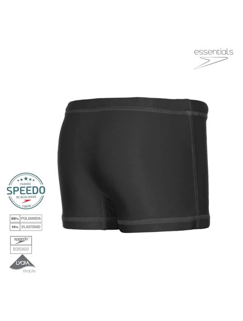 Sunga Boxer Speedo Hydroshort Solid Juv Infantil - Preta