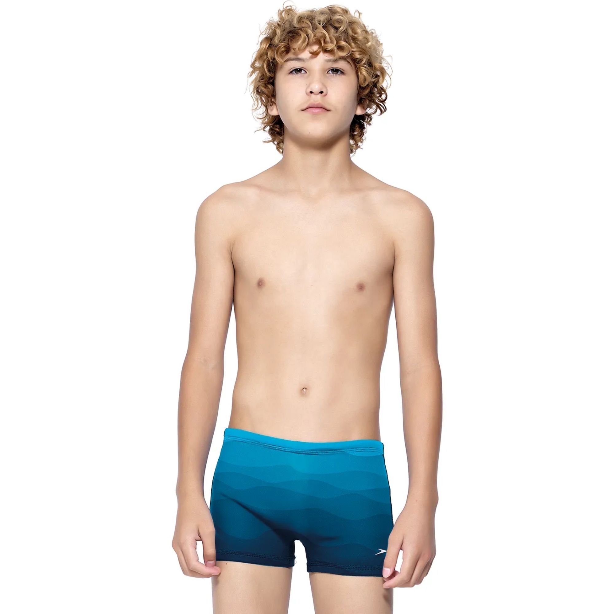 Sunga Boxer Speedo Waves Infantil - Marinho