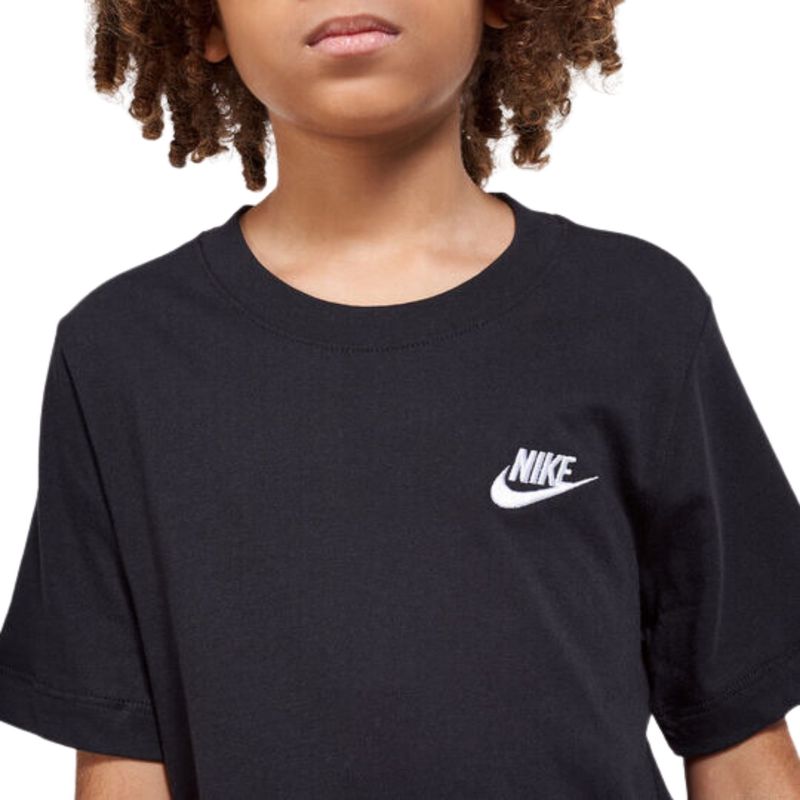 Camiseta Nike Sportswear Emb Futura Infantil - Preta