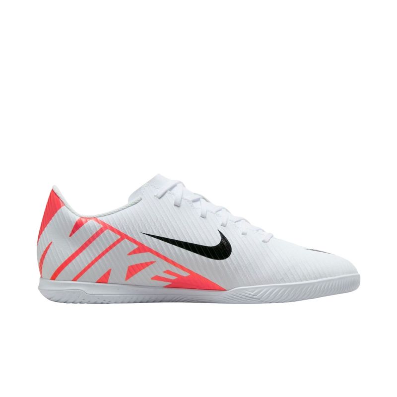 Chuteira Futsal Nike Vapor Mercurial 15 Club Masculina Branca Vermelha Bayard Esportes