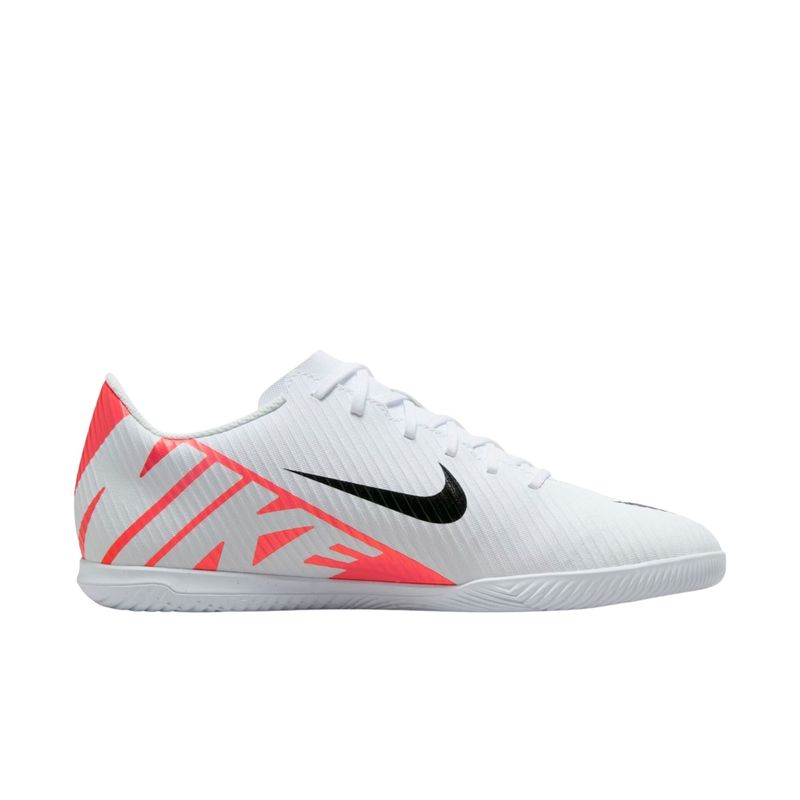 Chuteira-Futsal-Nike-Vapor-Mercurial-15-Club-Masculina---Branca-Vermelha