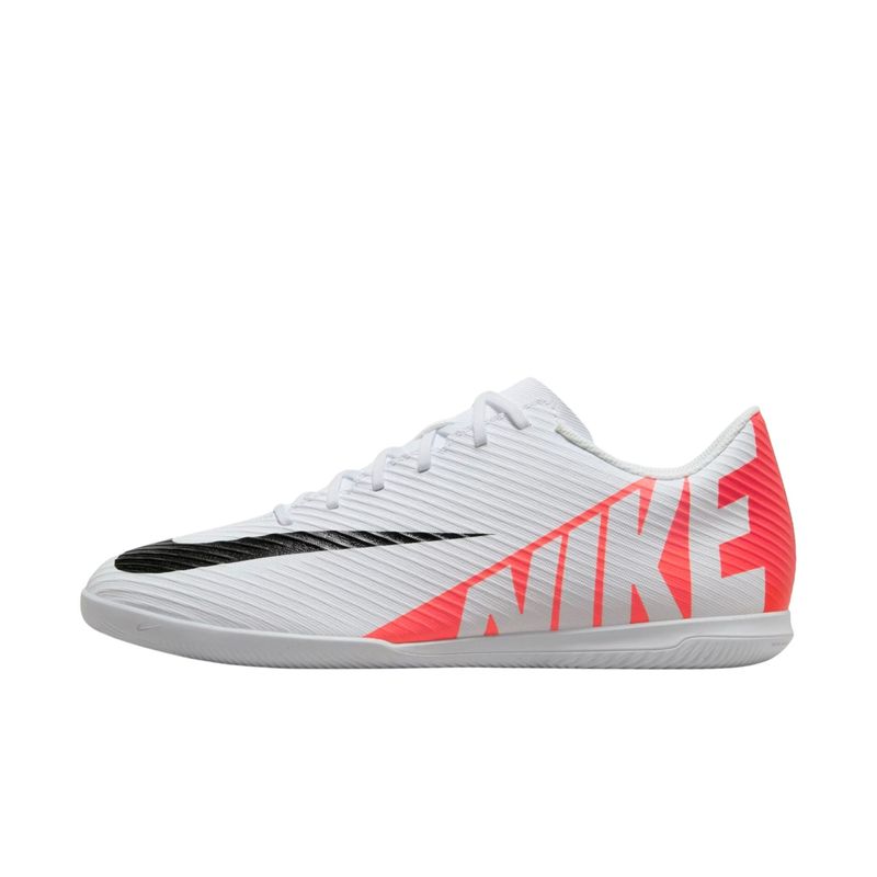 Chuteira-Futsal-Nike-Vapor-Mercurial-15-Club-Masculina---Branca-Vermelha