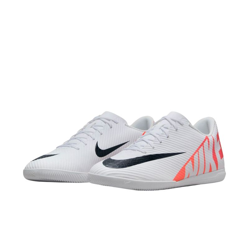 Chuteira-Futsal-Nike-Vapor-Mercurial-15-Club-Masculina---Branca-Vermelha