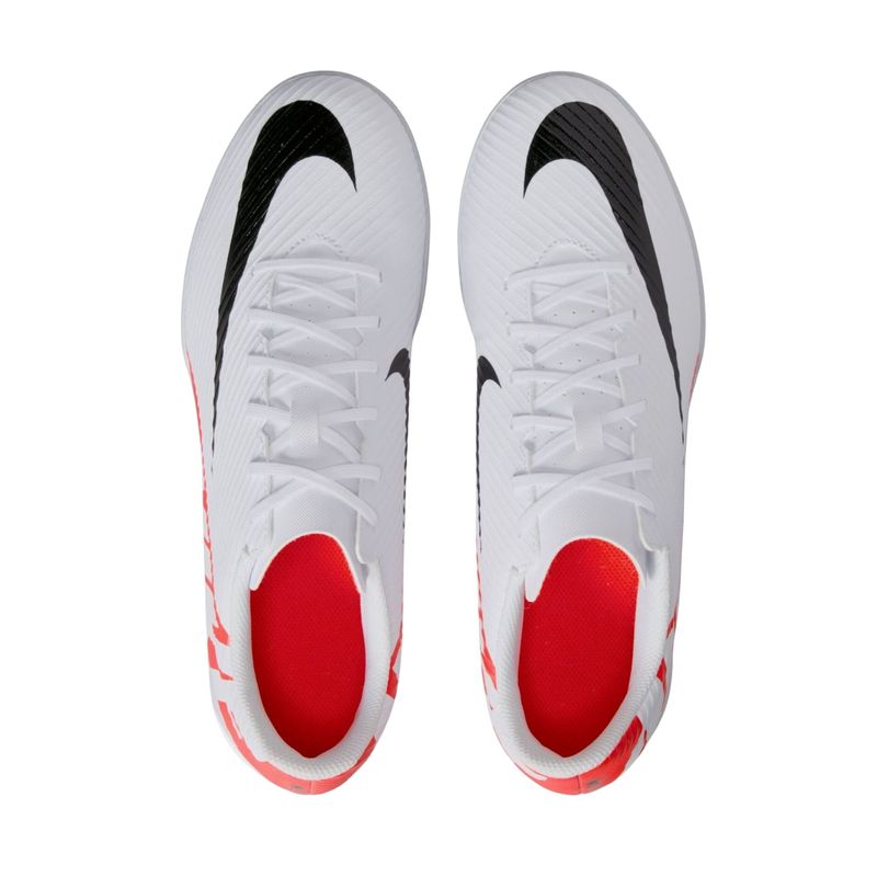 Chuteira-Futsal-Nike-Vapor-Mercurial-15-Club-Masculina---Branca-Vermelha