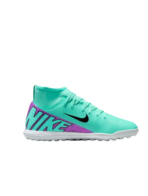 Chuteira Society Nike Mercurial Superfly 9 Club Infantil - Verde/Roxo