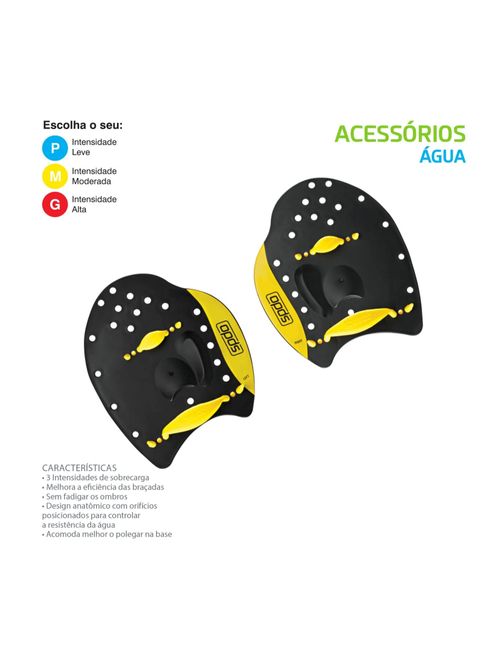 Palmar De Natação Speedo Power Paddles Unissex - Amarela