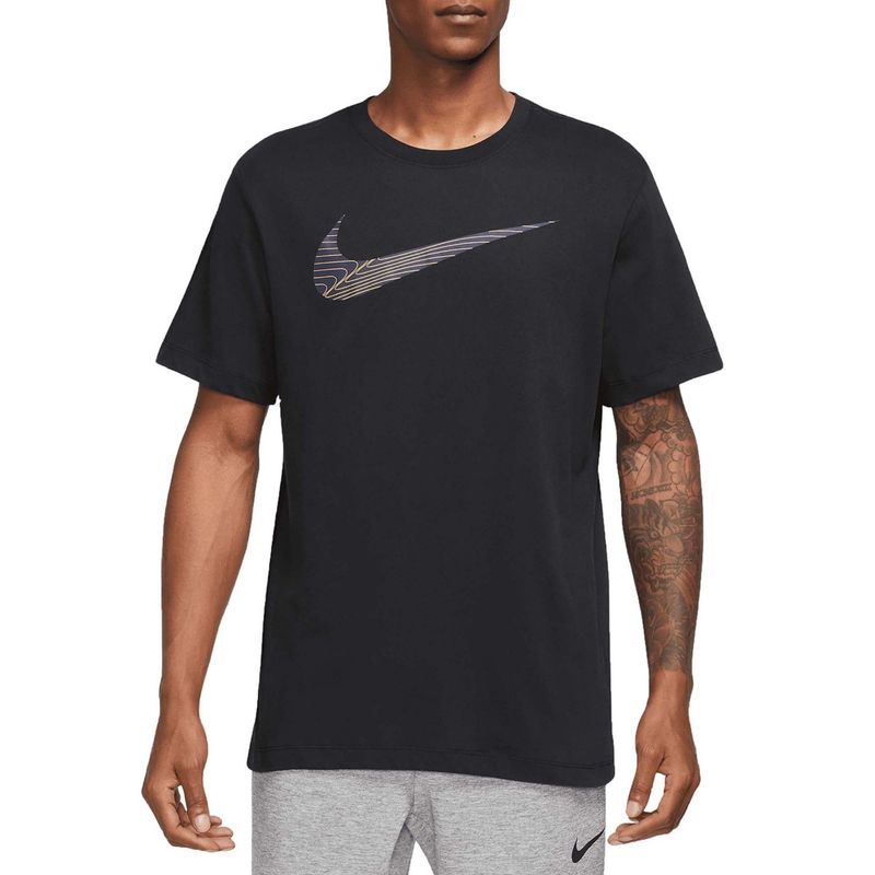 Camiseta Nike Dri Fit 2 Year Swoosh Masculina Preta Bayard Esportes