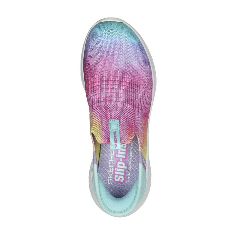 Tenis-Skechers-Ultra-Flex-3.0-Slip-Ins-Infantil---Rosa-Multicolor