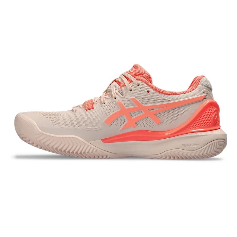Tenis-Asics-Gel--Resolution-9-Clay-Feminino---Rosa-Coral-