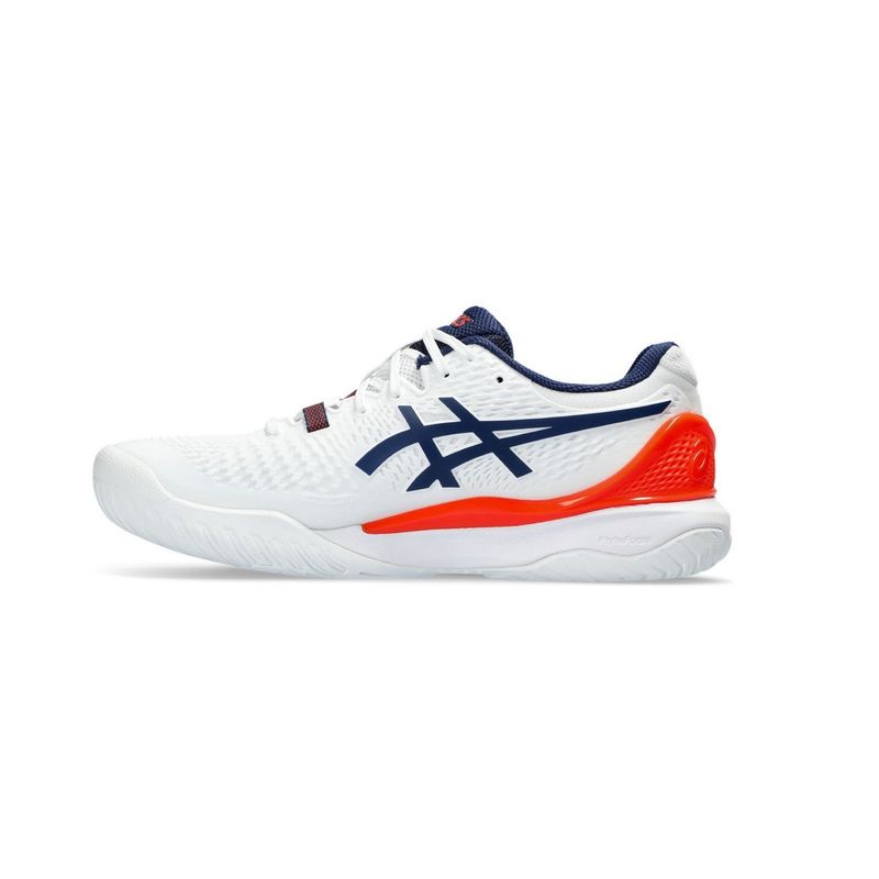 Tenis-Asics-Resolution-9-Masculino---Branco-Laranja-