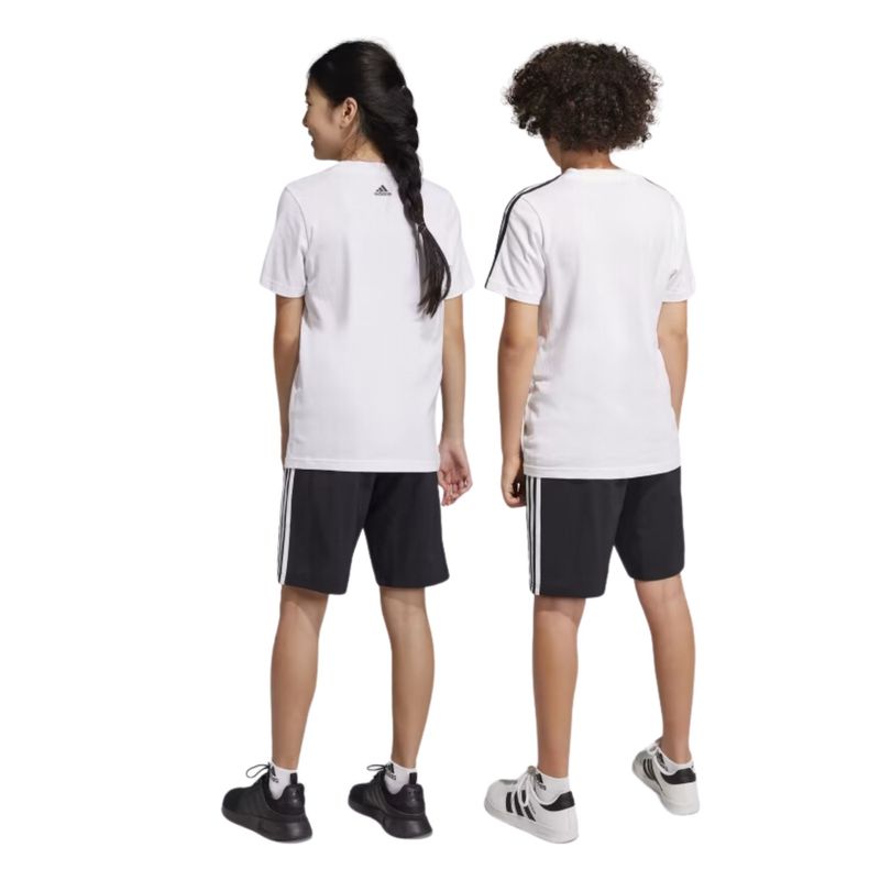 Shorts-Adidas-Essentials-3-Listras-Infantil---Preto