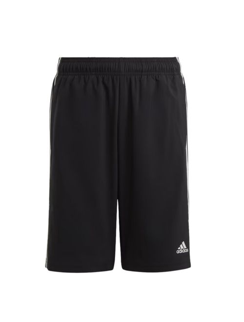 Shorts Adidas Essentials 3 Listras Infantil - Preto