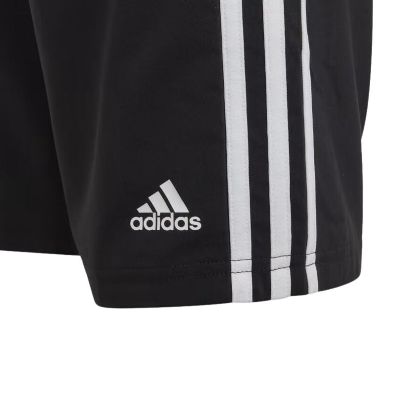 Shorts Adidas Essentials 3 Listras Infantil - Preto