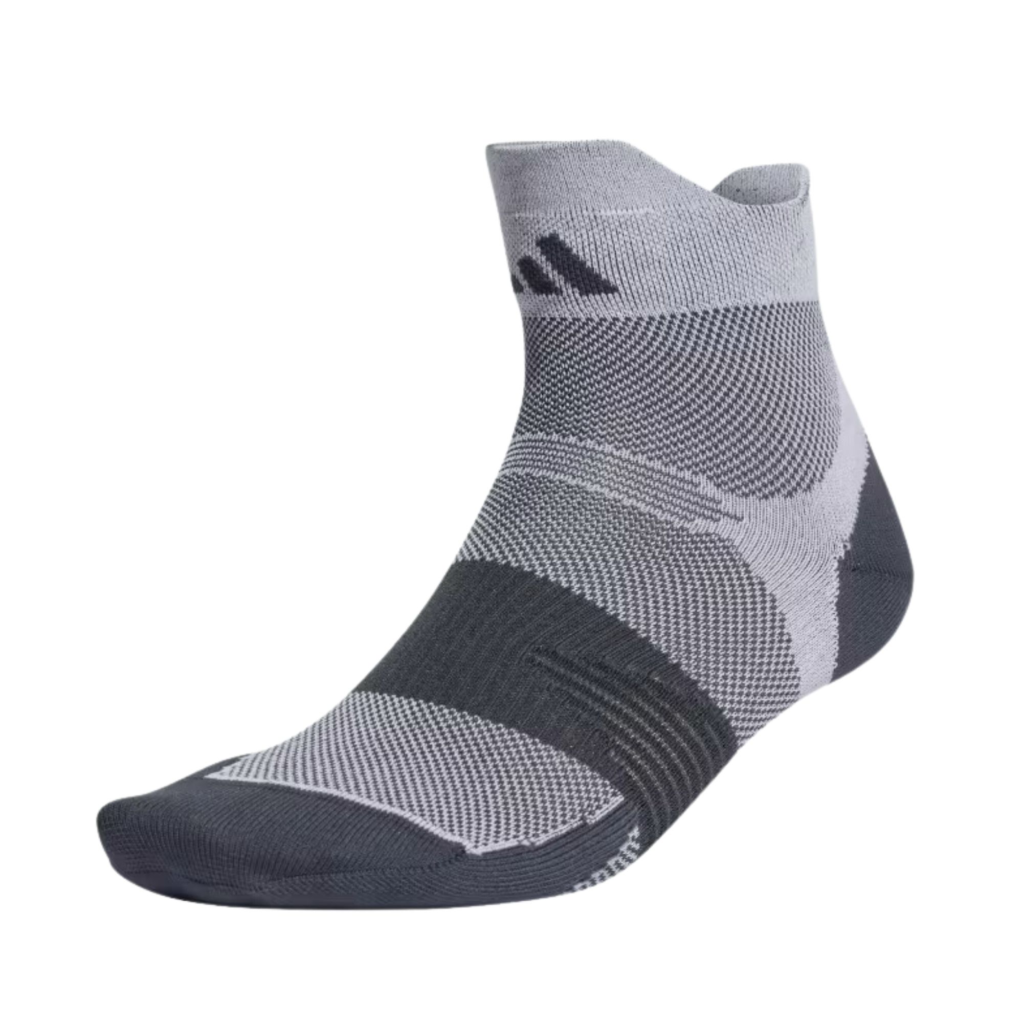 Meia Adidas Run X Adizero Unissex - Cinza/Branca