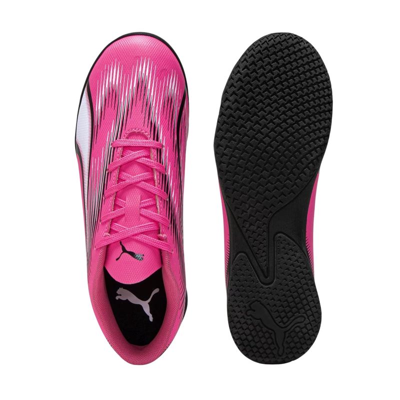 Chuteira-Futsal-Puma-Ultra-Play-Infantil---Rosa-Preta