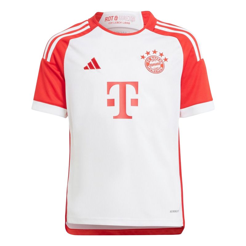 Camisa-Bayern-I-23-24-Adidas-Fc-Infantil---Branca-Vermelha