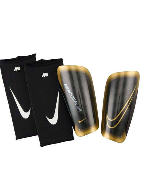 Caneleira Nike Mercurial Lite Unissex - Preta/Dourada