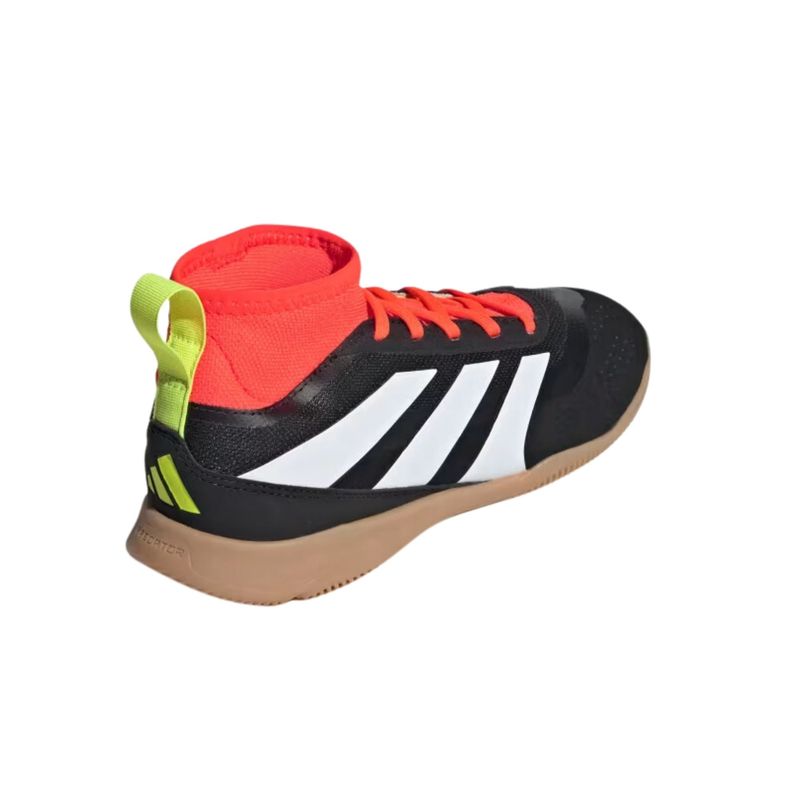 Chuteira-Futsal-Adidas-Predator-24-League-Infantil---Preta-Branca