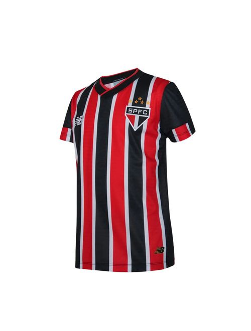 Camisa São Paulo New Balance II 2024 Infantil - Vermelha/Branca